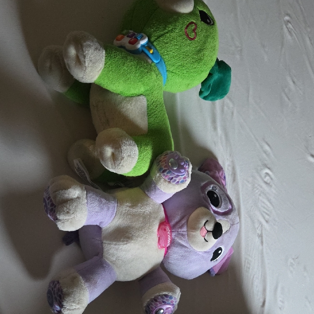 Vtech Plush Toy Set - Green and Purple